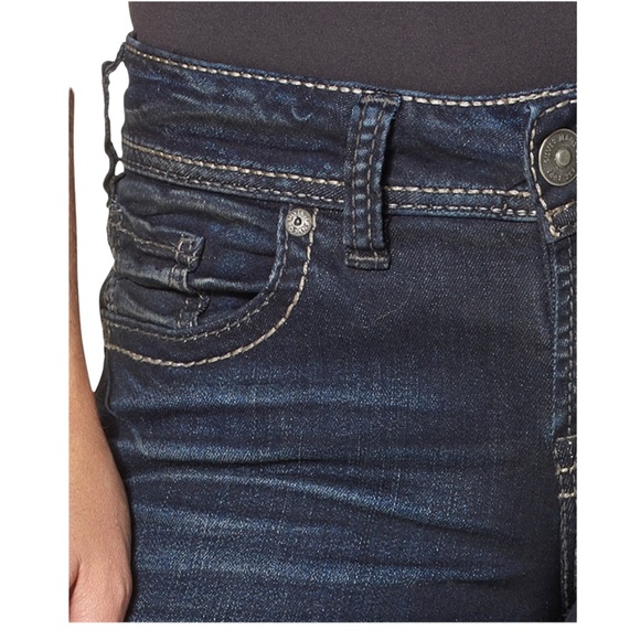 NWT Silver Jeans, Suki Curvy Fit Mid Rise Slim Boot 27x35 Indigo - Picture 11 of 12